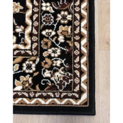 Nain Klassiek Oosters Vloerkleed Zwart Beige - 140x200 CM