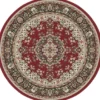 Nain Klassiek Rond Oosters Vloerkleed Rood - 200 CM Ø