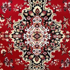 Nain Klassiek Rond Oosters Vloerkleed Rood - 200 CM Ø