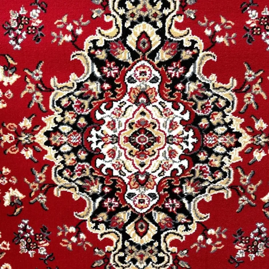Nain Klassiek Rond Oosters Vloerkleed Rood - 200 CM Ø