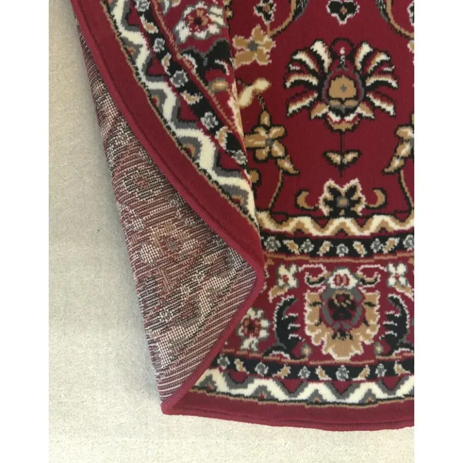 Nain Klassiek Rond Oosters Vloerkleed Rood - 160 CM Ø
