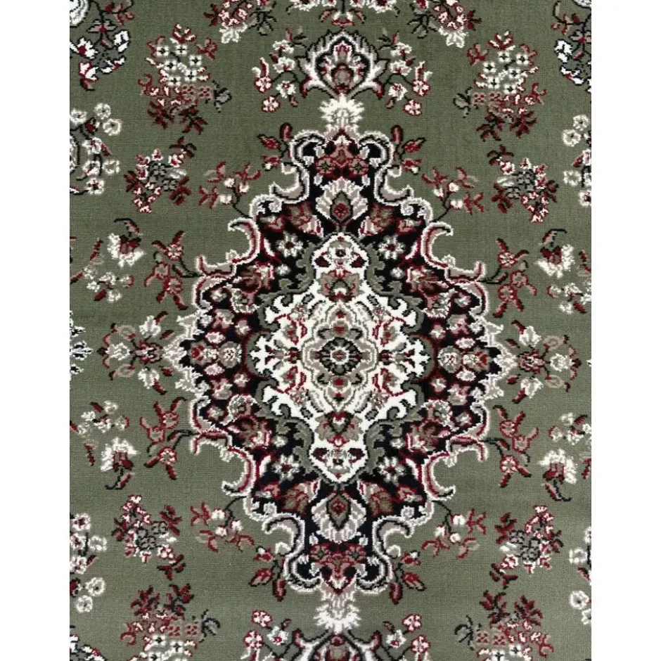 Nain Klassiek Rond Oosters Vloerkleed Groen - 200 CM Ø