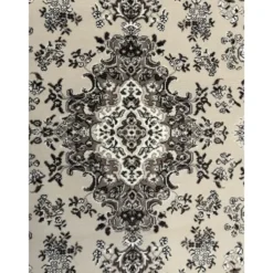 Nain Klassiek Rond Oosters Vloerkleed Creme Beige - 200 CM Ø