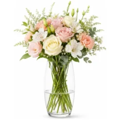 Natural Living Bloemenvaas Rosa - trompet vaas - 12 x 26 cm