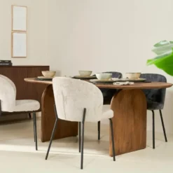 Nest of Nora Eettafel Eira - Mangohout 180x100 cm - Ovaal - Naturel