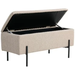 Nest of Nora Halbankje Yorra - Met opbergruimte - Beige