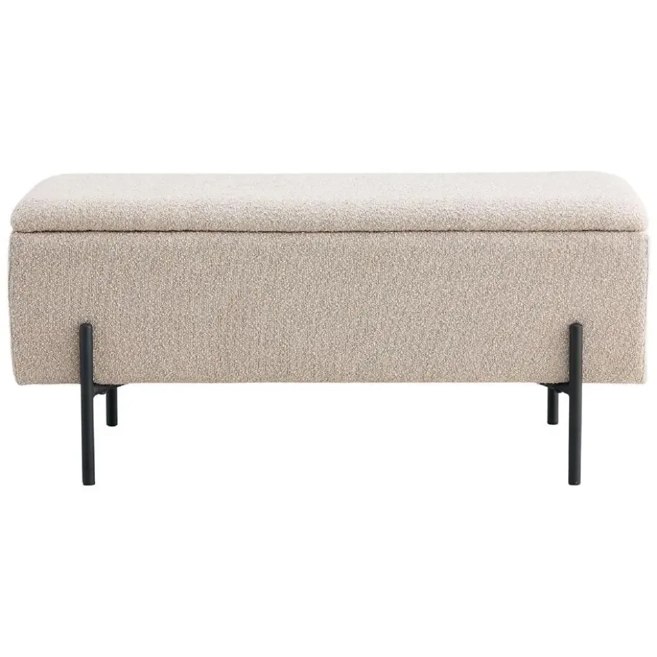 Nest of Nora Halbankje Yorra - Met opbergruimte - Beige