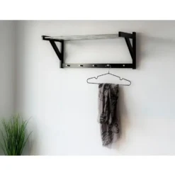 Nest of Nora Kapstok - Hoedenplank en wandrek - Zwart