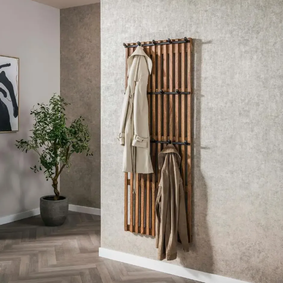 Nest of Nora Kapstok Staand Milan - 14 Haken - Mangohout