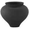 Nest of Nora Keramische bloemenvaas - Rond design - Zwart