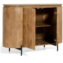 Nest of Nora Mangohouten dressoir Besa - 115x80x40 cm - Lichtbruin
