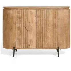 Nest of Nora Mangohouten dressoir Besa - 115x80x40 cm - Lichtbruin