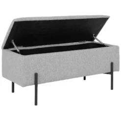 Nest of Nora Opbergbank Yorra - 95x36.5x43 cm - Lichtgrijs