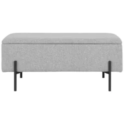 Nest of Nora Opbergbank Yorra - 95x36.5x43 cm - Lichtgrijs