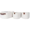 Nest of Nora Opbergmanden set van 3 - Katoen - Wit