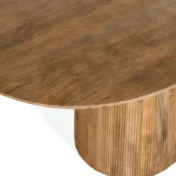 Nest of Nora Ovale eettafel Nala - mangohout 180 cm - Lichtbruin