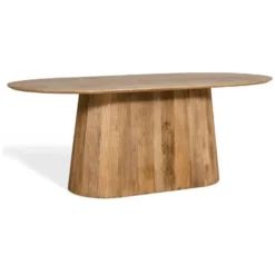 Nest of Nora Ovale eettafel Nala - mangohout 180 cm - Lichtbruin