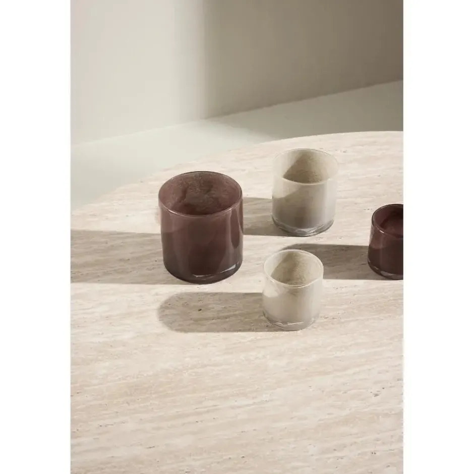 Nest of Nora Ovale salontafel Anli - Travertinlook - MDF - Beige