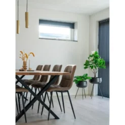 Nest of Nora Plantenstandaarden - Set Van 2 - Zwart