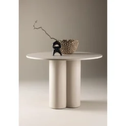 Nest of Nora Ronde eettafel - ⌀110 - Beige