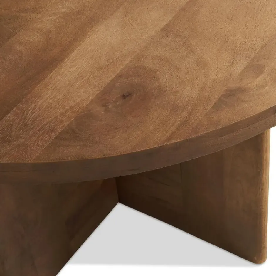 Nest of Nora Ronde eettafel Jona - mangohout Ø120 cm - Bruin