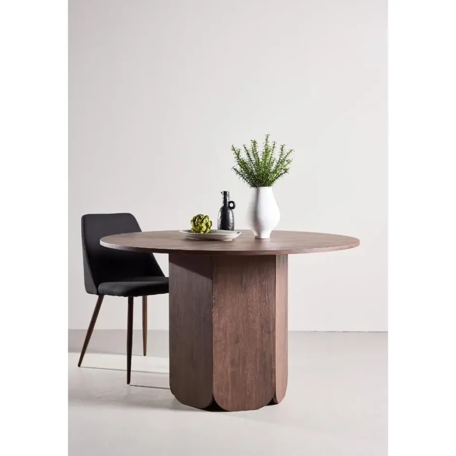 Nest of Nora Ronde eettafel Lara - ⌀120 - MDF - Mocca
