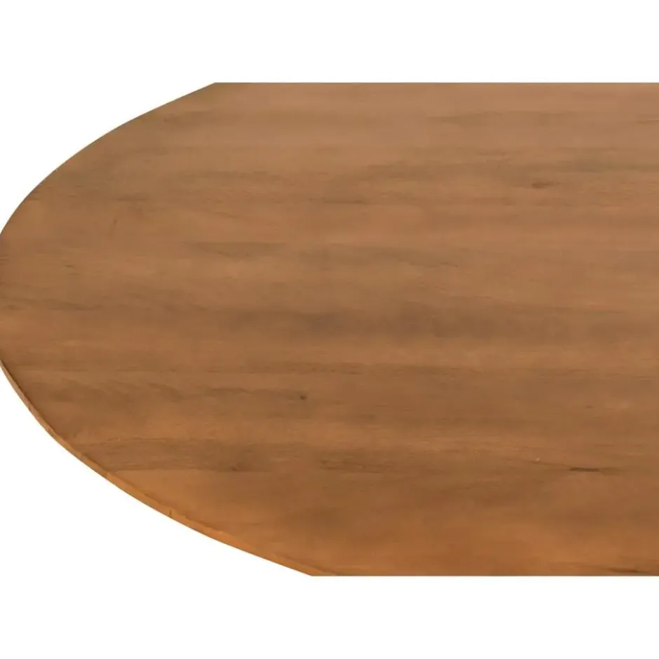 Nest of Nora Ronde eettafel Nala - mangohout Ø150 cm - Lichtbruin
