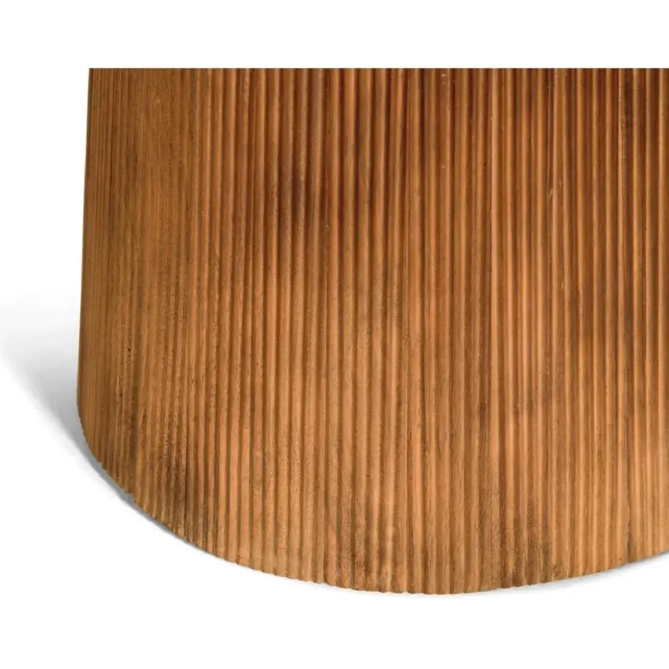 Nest of Nora Ronde eettafel Nala - mangohout Ø150 cm - Lichtbruin