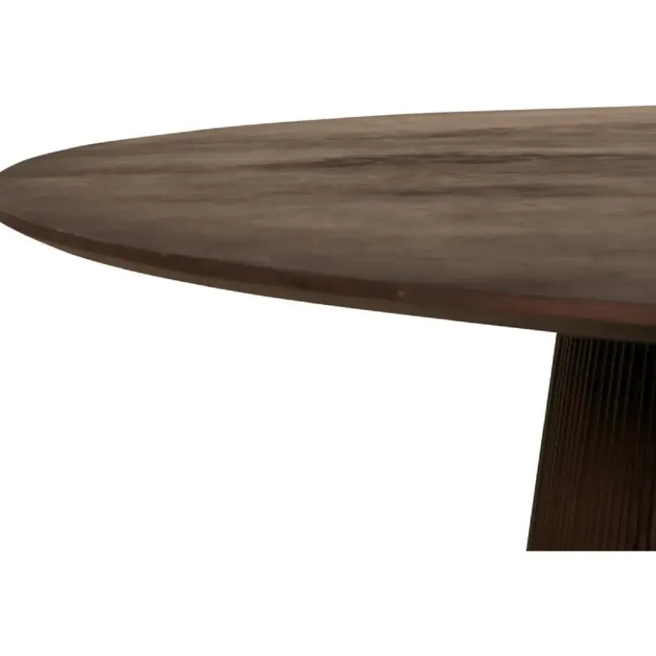 Nest of Nora Ronde mangohouten eettafel Nala - 120 cm - Donkerbruin
