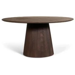 Nest of Nora Ronde mangohouten eettafel Nala - 120 cm - Donkerbruin