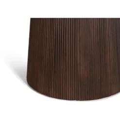 Nest of Nora Ronde mangohouten eettafel Nala - 120 cm - Donkerbruin