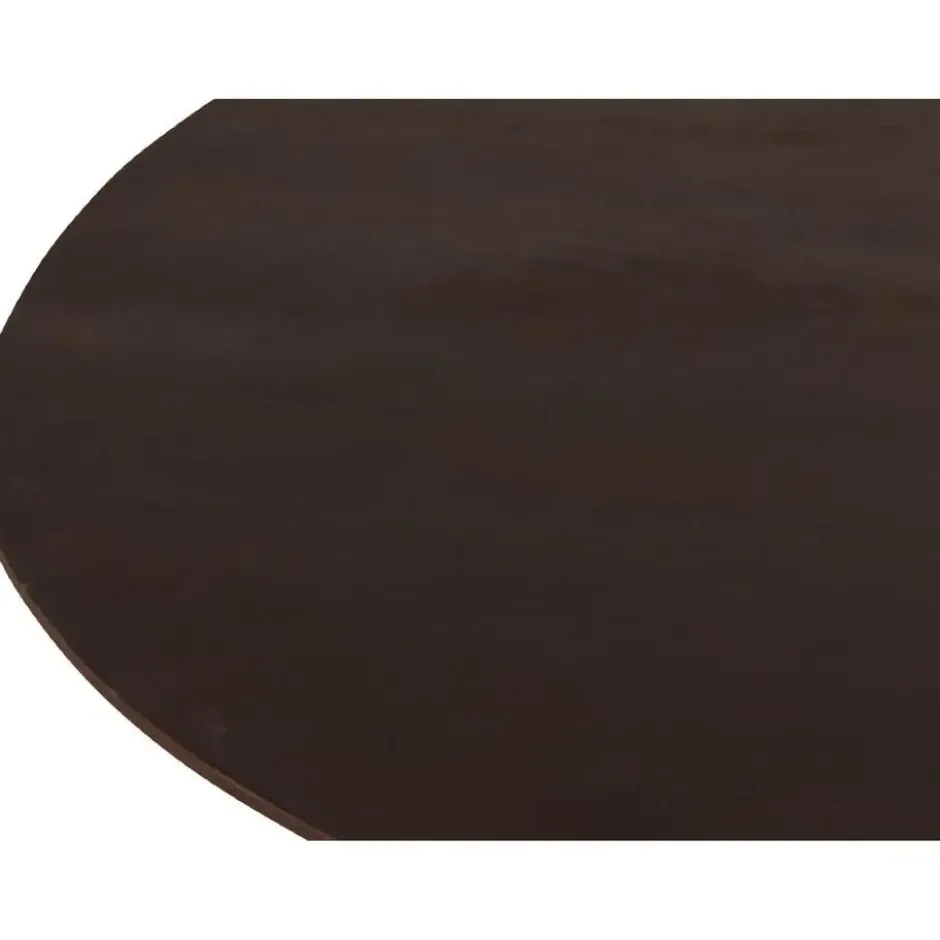 Nest of Nora Ronde mangohouten eettafel Nala - 120 cm - Donkerbruin
