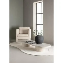 Nest of Nora Salontafel - Scandinavisch Design - Marmerlook - Beige