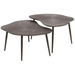 Nest of Nora Salontafelset Liko - Bijzettafel - Donkerbruin brons