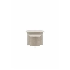 Nest of Nora Salontafel set van 2 - Marmerlook - Beige