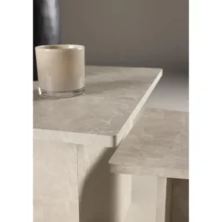 Nest of Nora Salontafel set van 2 - Marmerlook - Beige