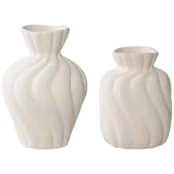 Nest of Nora Vazen set van 2 - Keramiek - Wit