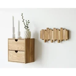 Nest of Nora Wandkapstok - Eiken - Natural