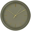Nest of Nora Wandklok geruisloos 30 cm - Rond - Groen