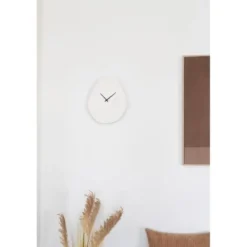 Nest of Nora Wandklok organische Vorm - Stil Uurwerk - Offwhite