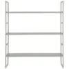 Nest of Nora Wandrek met 3 planken 48x17x55 cm - Staal - Grijs