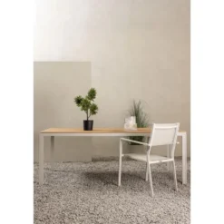 Nest outdoor Aaron tuintafel polywood beige - 205 x 90 cm