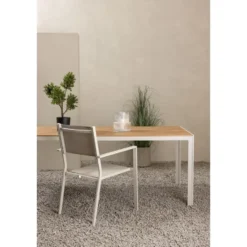 Nest outdoor Aaron tuintafel polywood beige - 205 x 90 cm