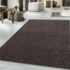 Nizza Effen Vloerkleed Laagpolig Uni Bruin - 160x230 CM
