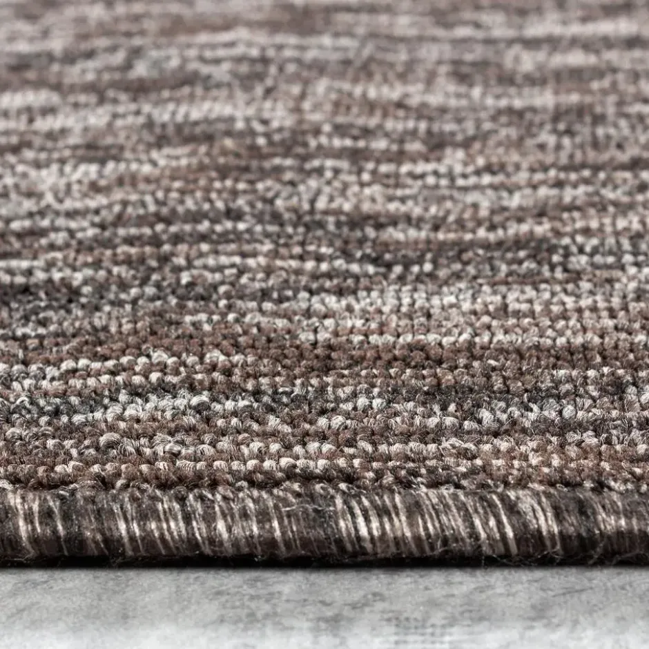 Nizza Effen Vloerkleed Laagpolig Uni Bruin - 160x230 CM