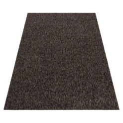Nizza Effen Vloerkleed Laagpolig Uni Bruin - 160x230 CM
