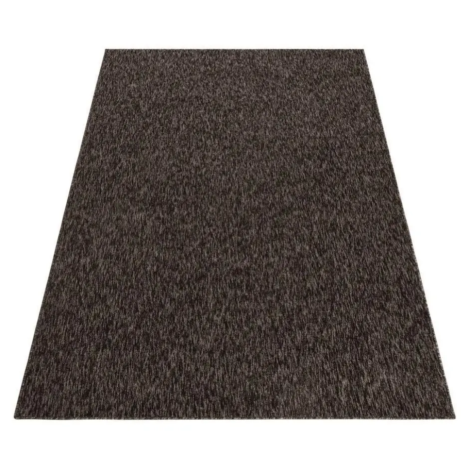 Nizza Effen Vloerkleed Laagpolig Uni Bruin - 160x230 CM