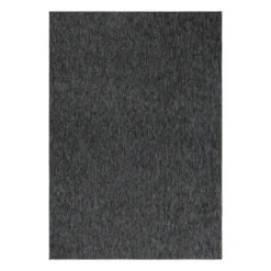 Nizza Effen Vloerkleed Laagpolig Uni Antraciet - 160x230 CM