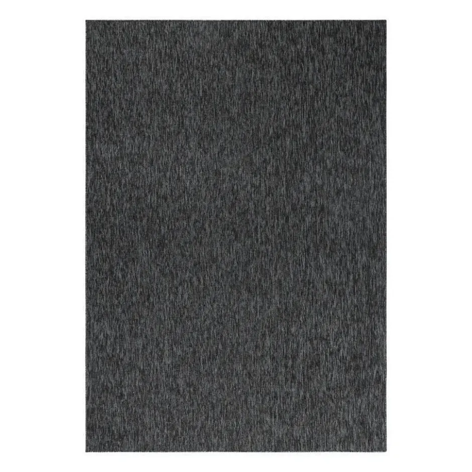 Nizza Effen Vloerkleed Laagpolig Uni Antraciet - 160x230 CM