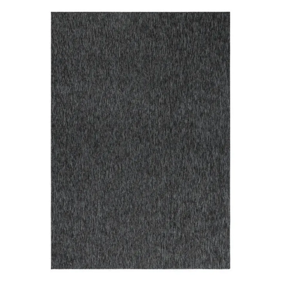 Nizza Effen Vloerkleed Laagpolig Uni Antraciet - 280x370 CM
